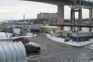 Sandblast Equipment, Office and Decontamination Trailer Compound